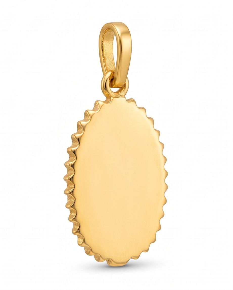 18K Gold Santa Maria Pendant with Pink & Purple Zircons