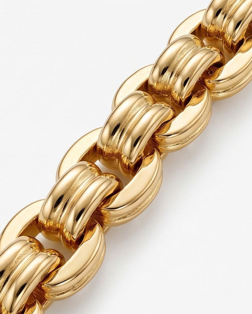 18K Gold Chain Style Bracelet