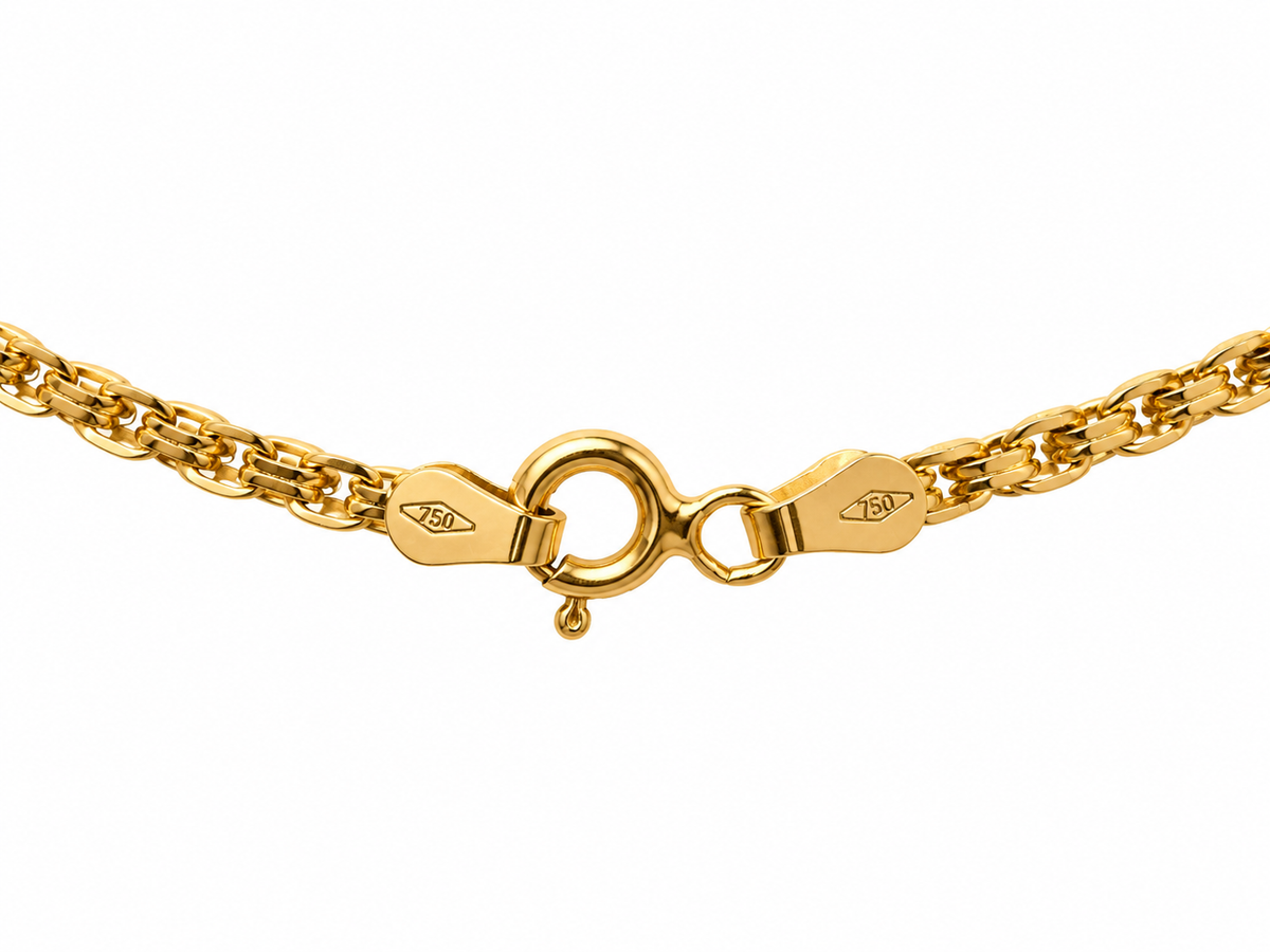 18k yellow Gold modern Women Necklace