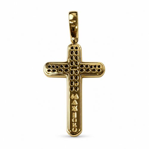 18K Gold Cross Pendant