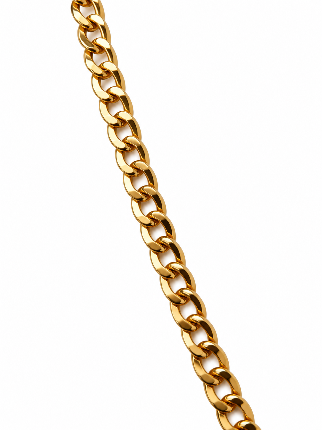 18k yellow Gold WOMEN Cuban Necklace