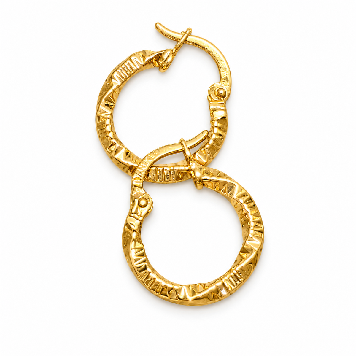 Radiant Etched Hoops
