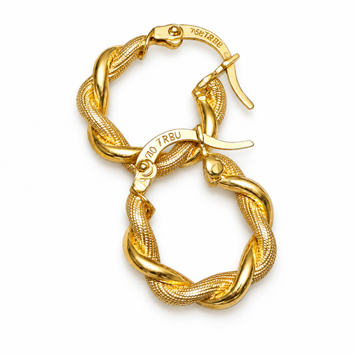 Infinity Twist Hoops