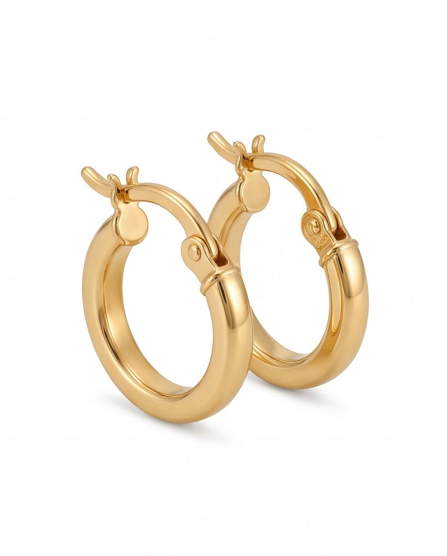Classic Polished Hoops