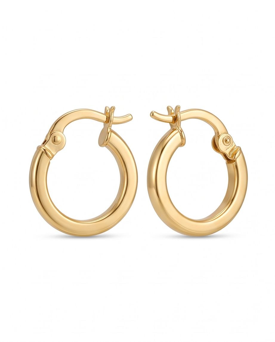 Classic Polished Hoops