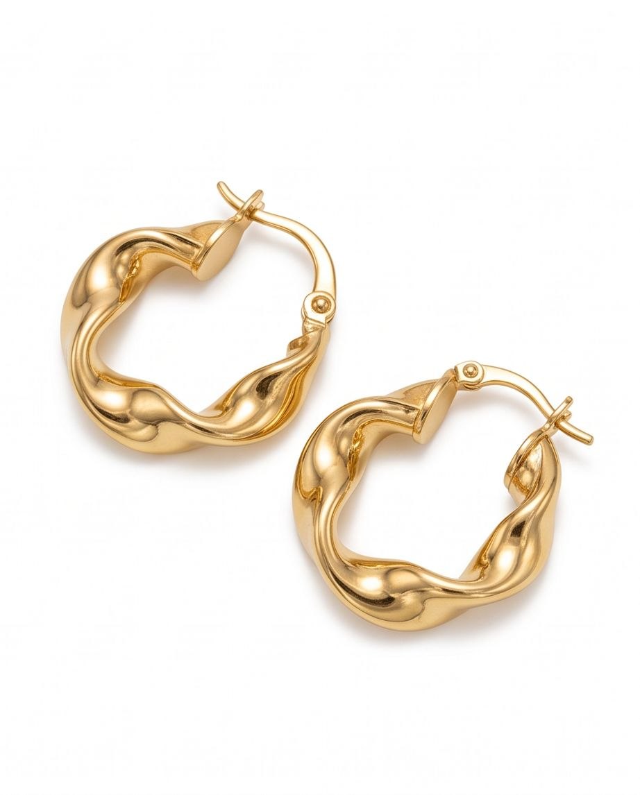 Liquid Gold Hoops