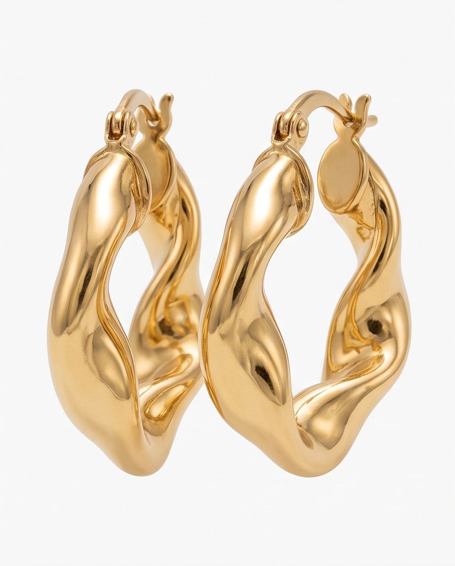 Liquid Gold Hoops