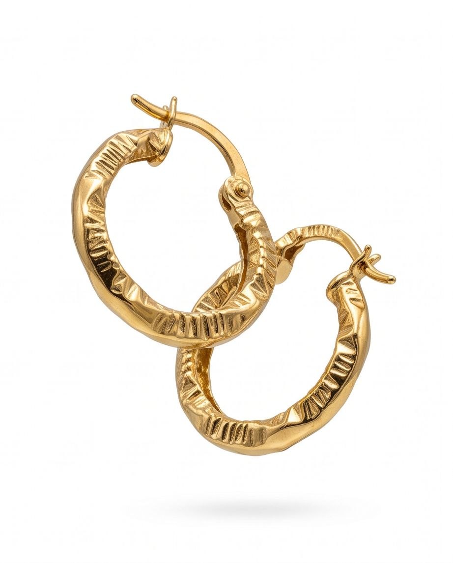 Radiant Etched Hoops