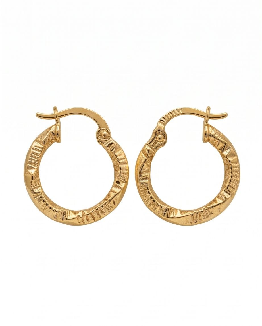 Radiant Etched Hoops