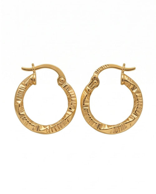 Radiant Etched Hoops