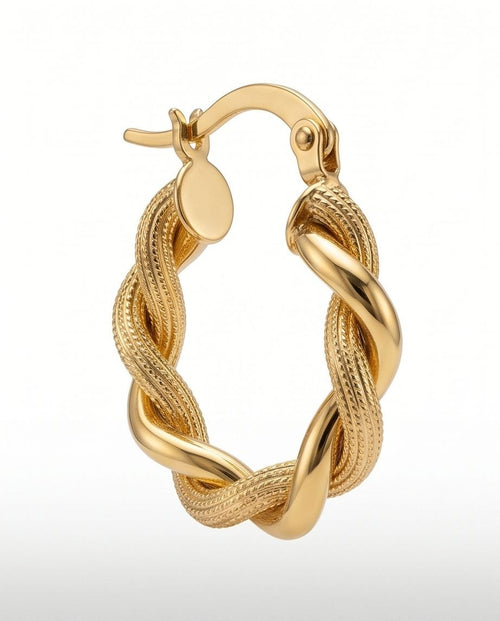 Infinity Twist Hoops